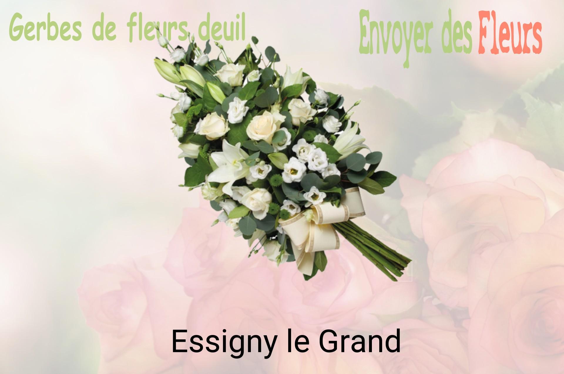 Gerbe de fleurs de deuil livrée à Essigny-le-Grand